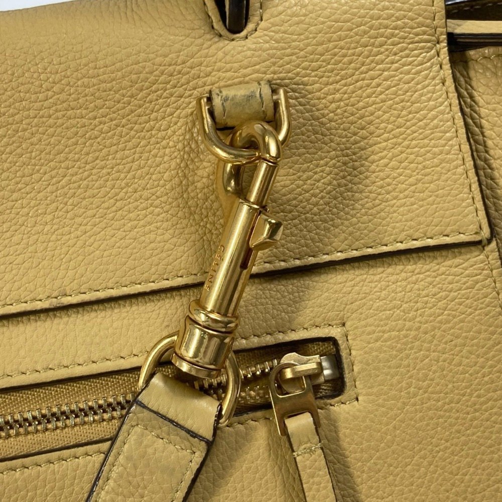 CELINE Yellow Leather Shoulder Bag - Picture 7 of 16